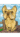 Gift Caricature Full Body and Background Buff Dog