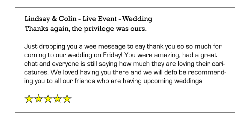 Testimonial from a Customer